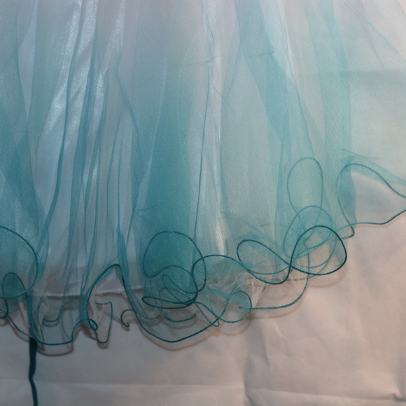 Tulle, Sequin, Beaded, Strapless Dress SZ XL - Picture 5 of 9